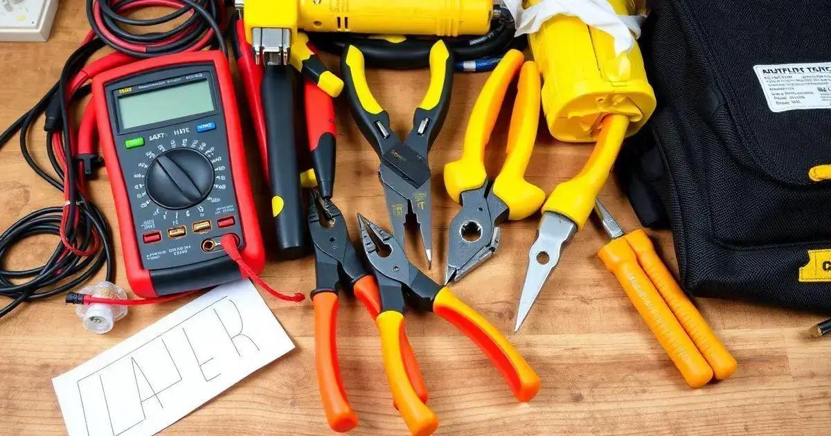 Ferramentas para eletricistas e instaladores